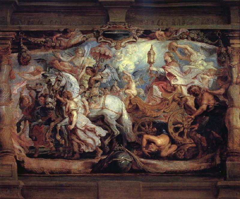 Peter Paul Rubens Triumph of Curch over Fury,Discord,and Hate Germany oil painting art
